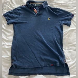 [Polo Ralph Lauren] mens polo with stitching and beads